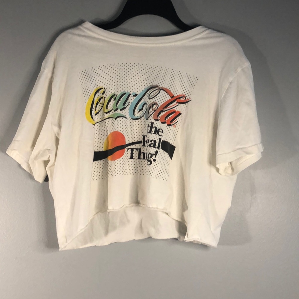 A coke-cola cropped shirt